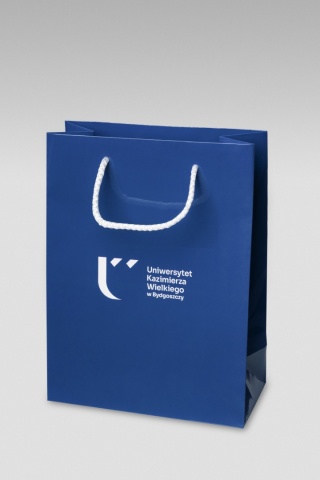 Torba papierowa A4 niebieska